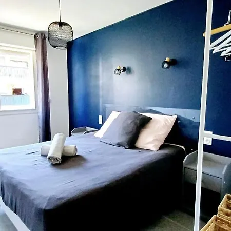 아파트 Spacieux T3 Sete, Parking, 10 Min A Pied Gare Et Centre Ville, Wifi, Clim